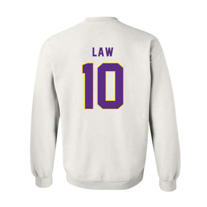 East Carolina - NCAA Football : Crews Law - Classic Shersey Crewneck Sweatshirt-1