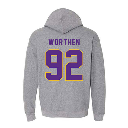 East Carolina - NCAA Football : Dylon Worthen - Classic Shersey Hooded Sweatshirt-1