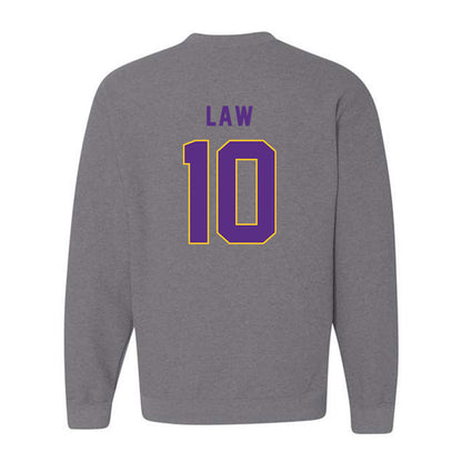 East Carolina - NCAA Football : Crews Law - Classic Shersey Crewneck Sweatshirt-1