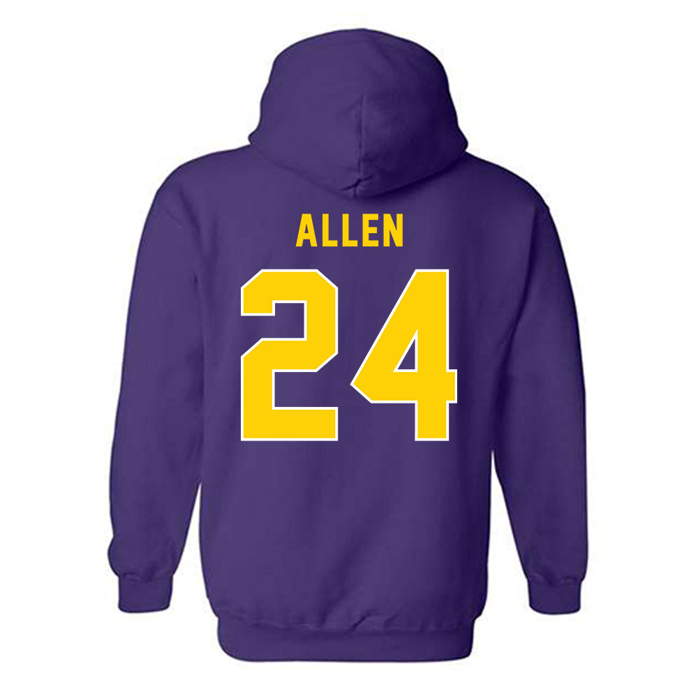 East Carolina - NCAA Football : Michael Allen - Classic Shersey Hooded Sweatshirt-1