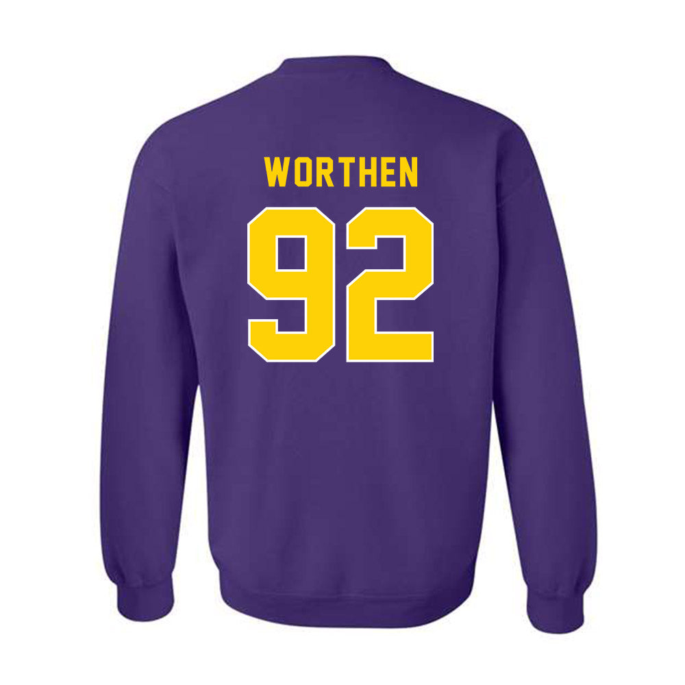 East Carolina - NCAA Football : Dylon Worthen - Classic Shersey Crewneck Sweatshirt-1