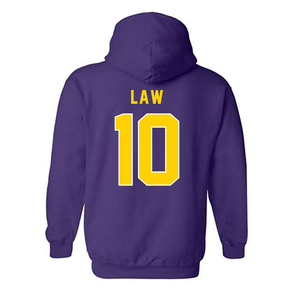 East Carolina - NCAA Football : Crews Law - Classic Shersey Hooded Sweatshirt-1