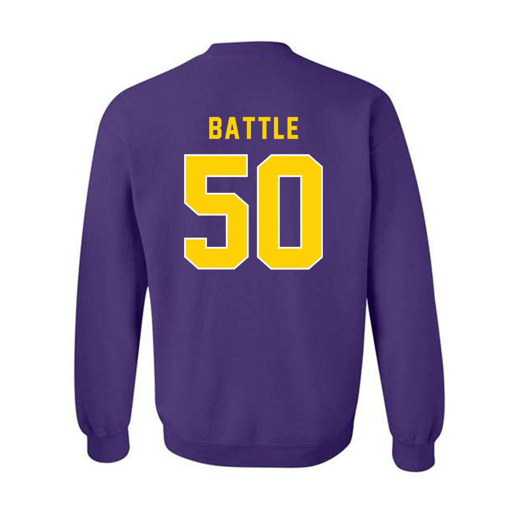 East Carolina - NCAA Football : Josh Battle - Classic Shersey Crewneck Sweatshirt-1