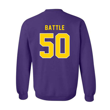 East Carolina - NCAA Football : Josh Battle - Classic Shersey Crewneck Sweatshirt-1