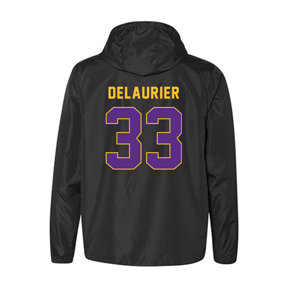 East Carolina - NCAA Men's Basketball : Eli DeLaurier - Windbreaker-1