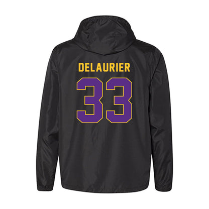 East Carolina - NCAA Men's Basketball : Eli DeLaurier - Windbreaker-1