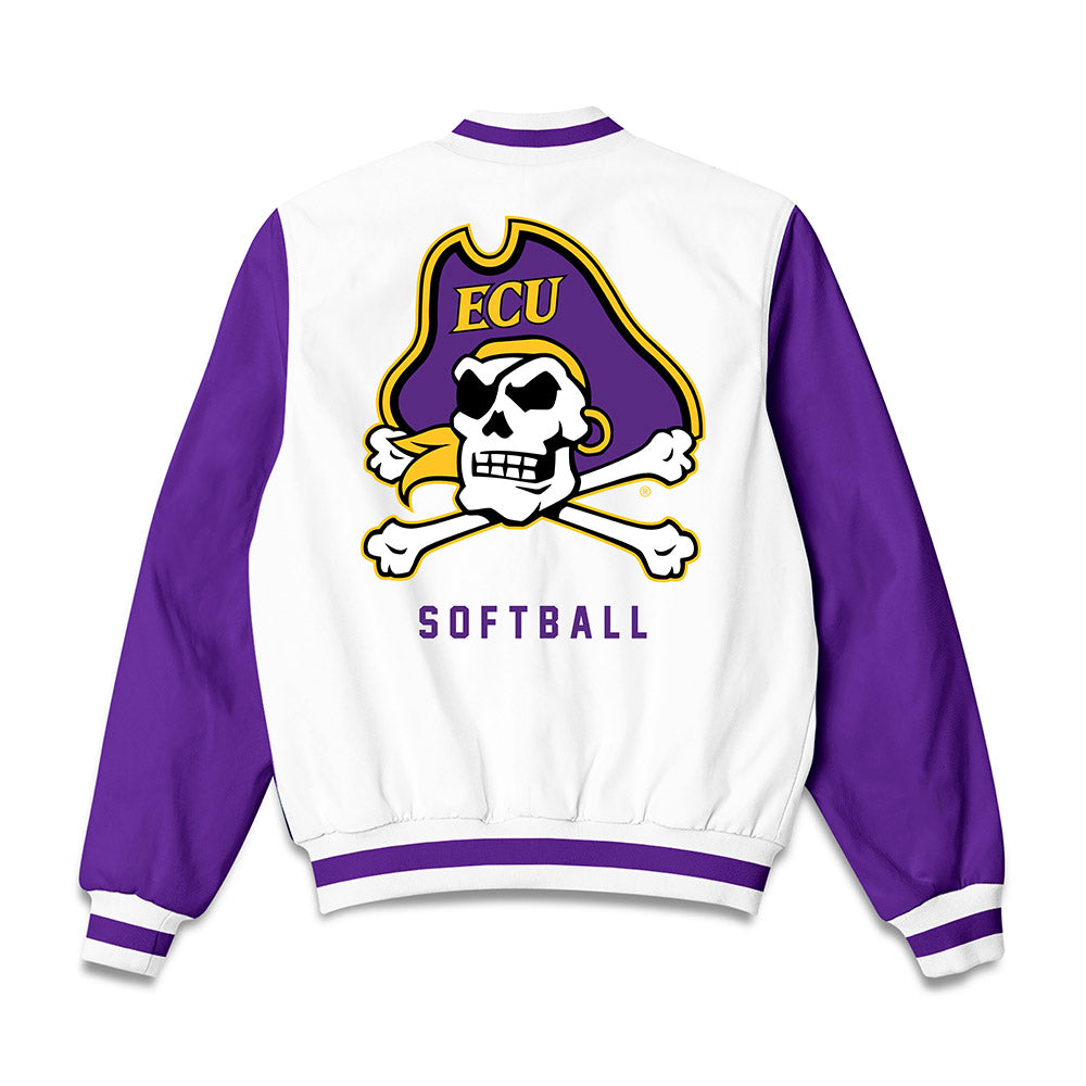 East Carolina - NCAA Softball : Michaela Weber - Bomber Jacket-1