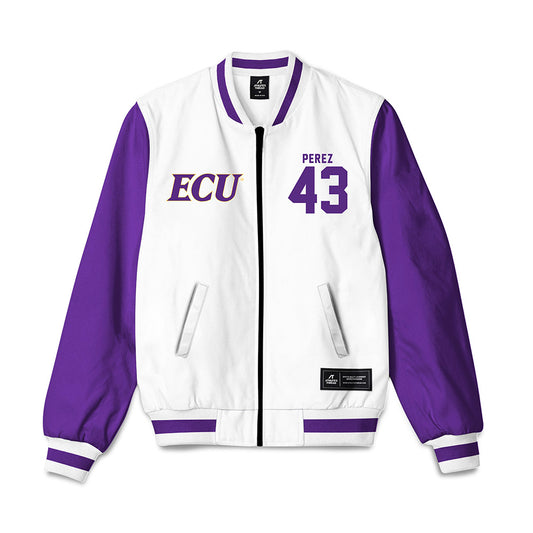 East Carolina - NCAA Football : Noah Perez - Bomber Jacket-0