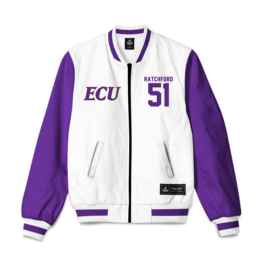 East Carolina - NCAA Football : Zyon Ratchford - Bomber Jacket-0