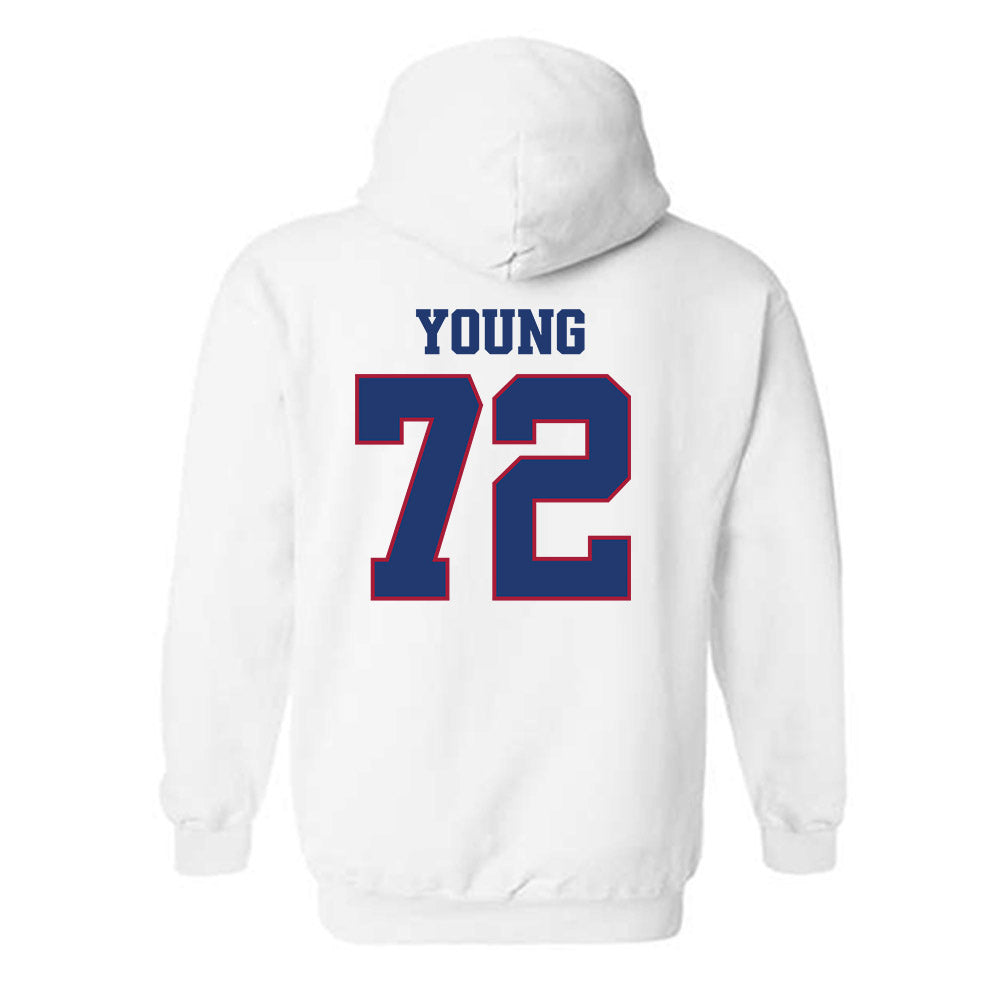 Arkansas - NCAA Football : Tucker Young - Classic Shersey Hooded Sweatshirt-1