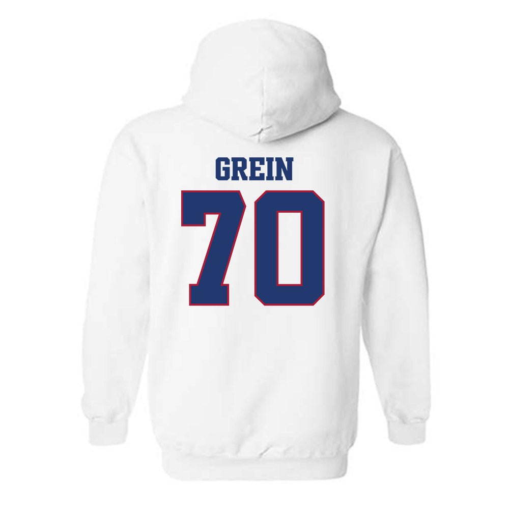 Arkansas - NCAA Football : Dan Grein - Classic Shersey Hooded Sweatshirt-1