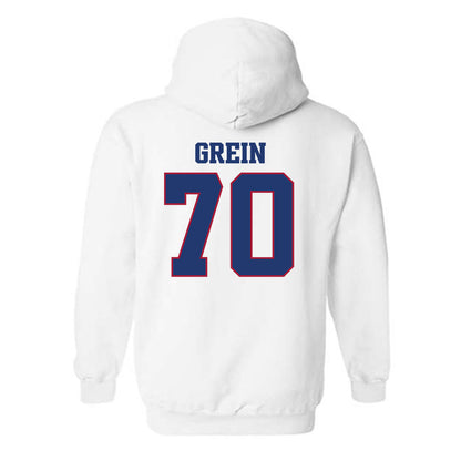 Arkansas - NCAA Football : Dan Grein - Classic Shersey Hooded Sweatshirt-1
