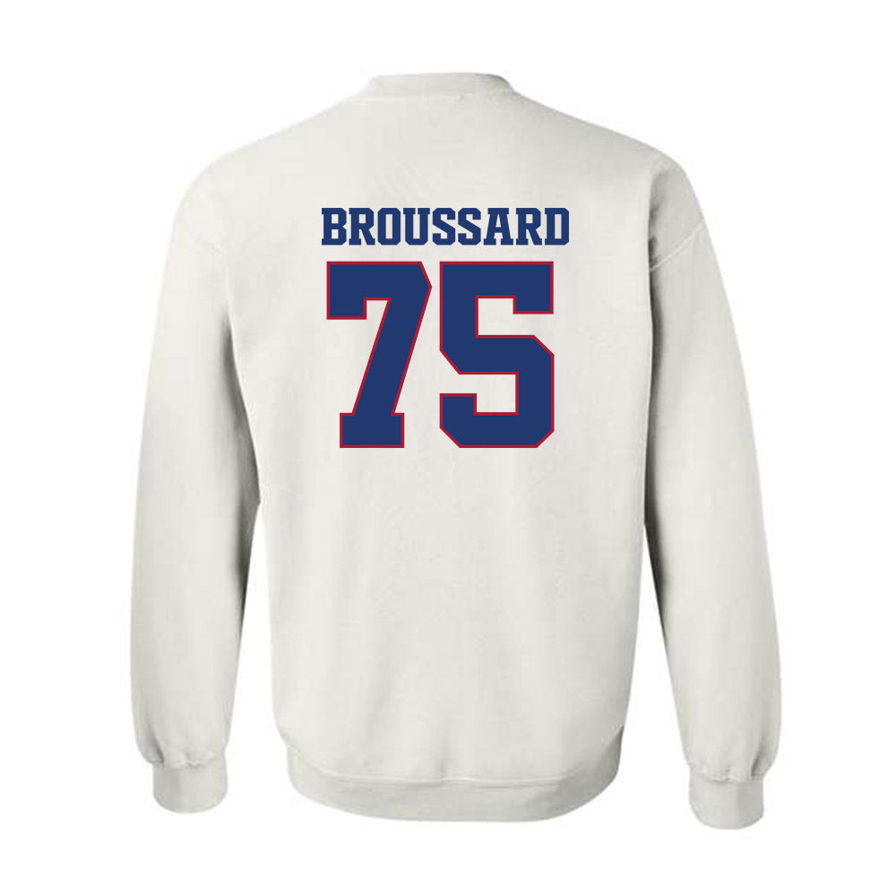Arkansas - NCAA Football : Kavion Broussard - Classic Shersey Crewneck Sweatshirt-1