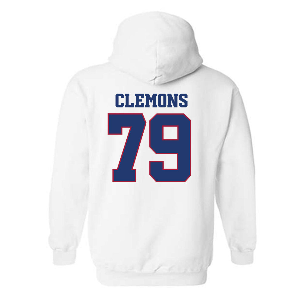 Arkansas - NCAA Football : Josiah Clemons - Classic Shersey Hooded Sweatshirt-1