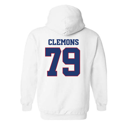 Arkansas - NCAA Football : Josiah Clemons - Classic Shersey Hooded Sweatshirt-1