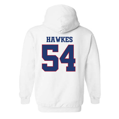 Arkansas - NCAA Football : Adam Hawkes - Classic Shersey Hooded Sweatshirt-1