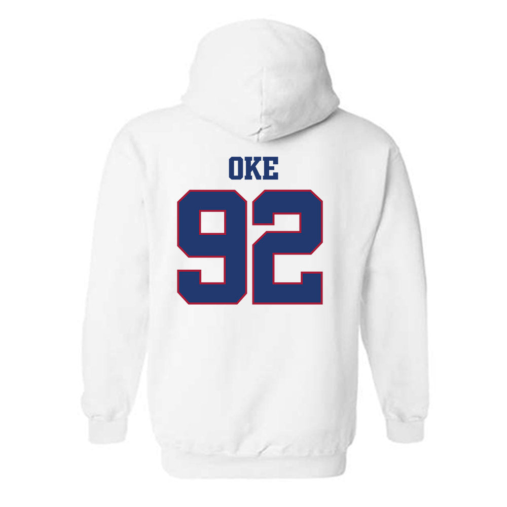 Arkansas - NCAA Football : David Oke - Classic Shersey Hooded Sweatshirt-1