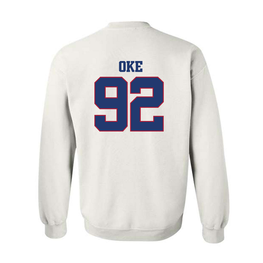 Arkansas - NCAA Football : David Oke - Classic Shersey Crewneck Sweatshirt-1