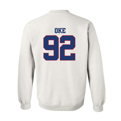 Arkansas - NCAA Football : David Oke - Classic Shersey Crewneck Sweatshirt-1