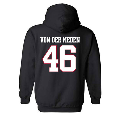 Arkansas - NCAA Football : Charlie von der Meden - Classic Shersey Hooded Sweatshirt-1