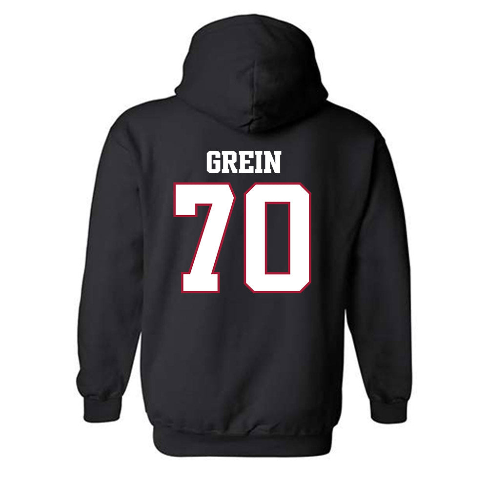 Arkansas - NCAA Football : Dan Grein - Classic Shersey Hooded Sweatshirt-1