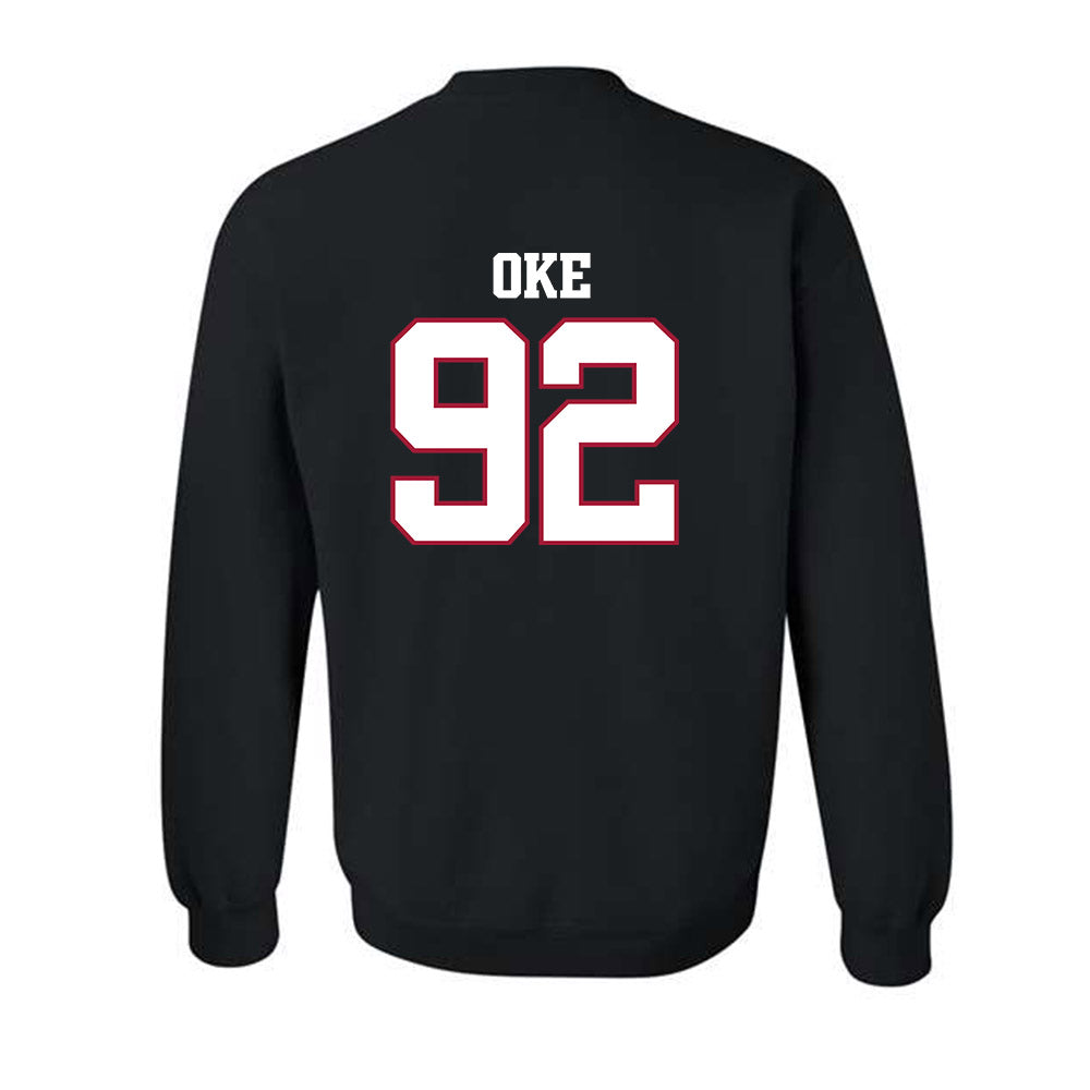 Arkansas - NCAA Football : David Oke - Classic Shersey Crewneck Sweatshirt-1