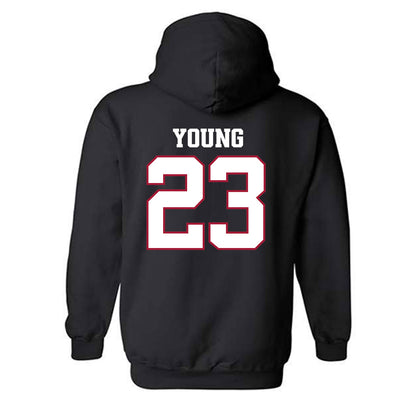 Arkansas - NCAA Football : Kevin Young - Classic Shersey Hooded Sweatshirt-1