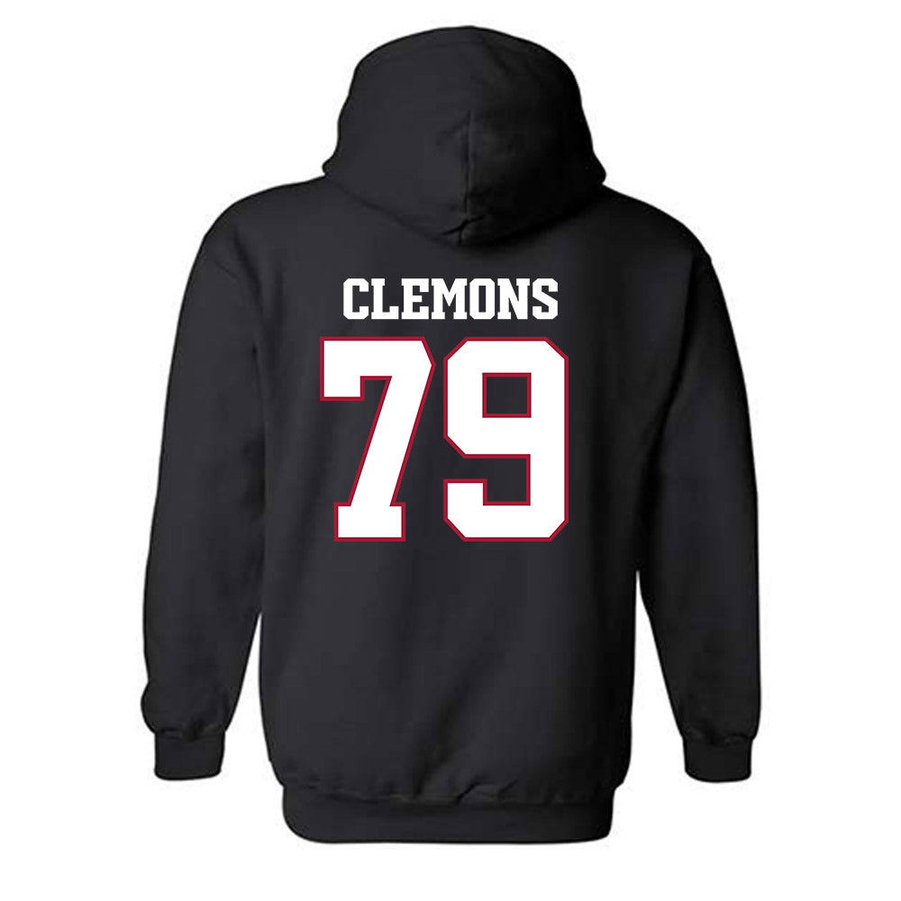 Arkansas - NCAA Football : Josiah Clemons - Classic Shersey Hooded Sweatshirt-1