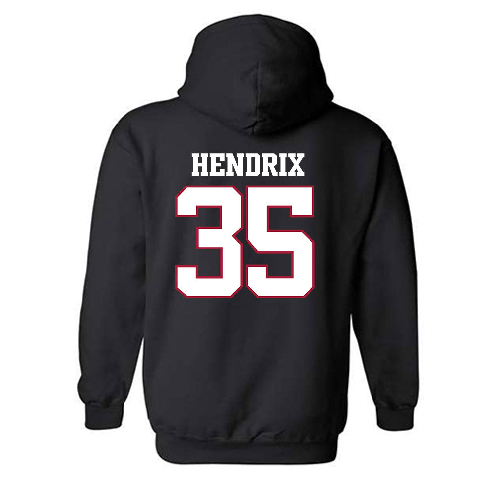 Arkansas - NCAA Football : Hutson Hendrix - Classic Shersey Hooded Sweatshirt-1