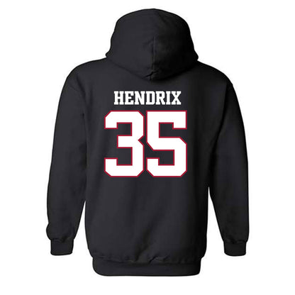 Arkansas - NCAA Football : Hutson Hendrix - Classic Shersey Hooded Sweatshirt-1