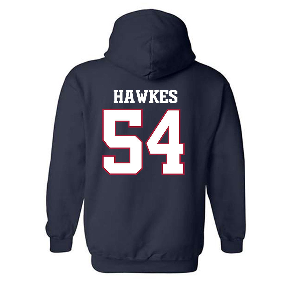 Arkansas - NCAA Football : Adam Hawkes - Classic Shersey Hooded Sweatshirt-1