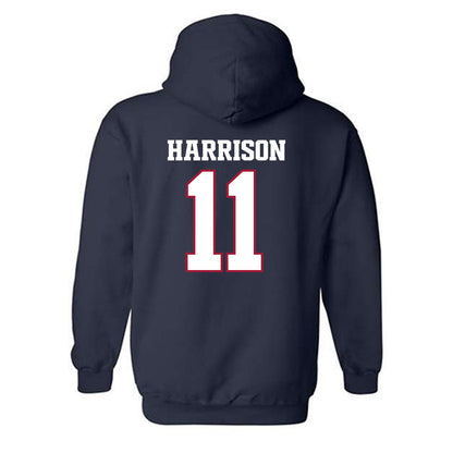 Arkansas - NCAA Football : Monte Harrison - Classic Shersey Hooded Sweatshirt-1