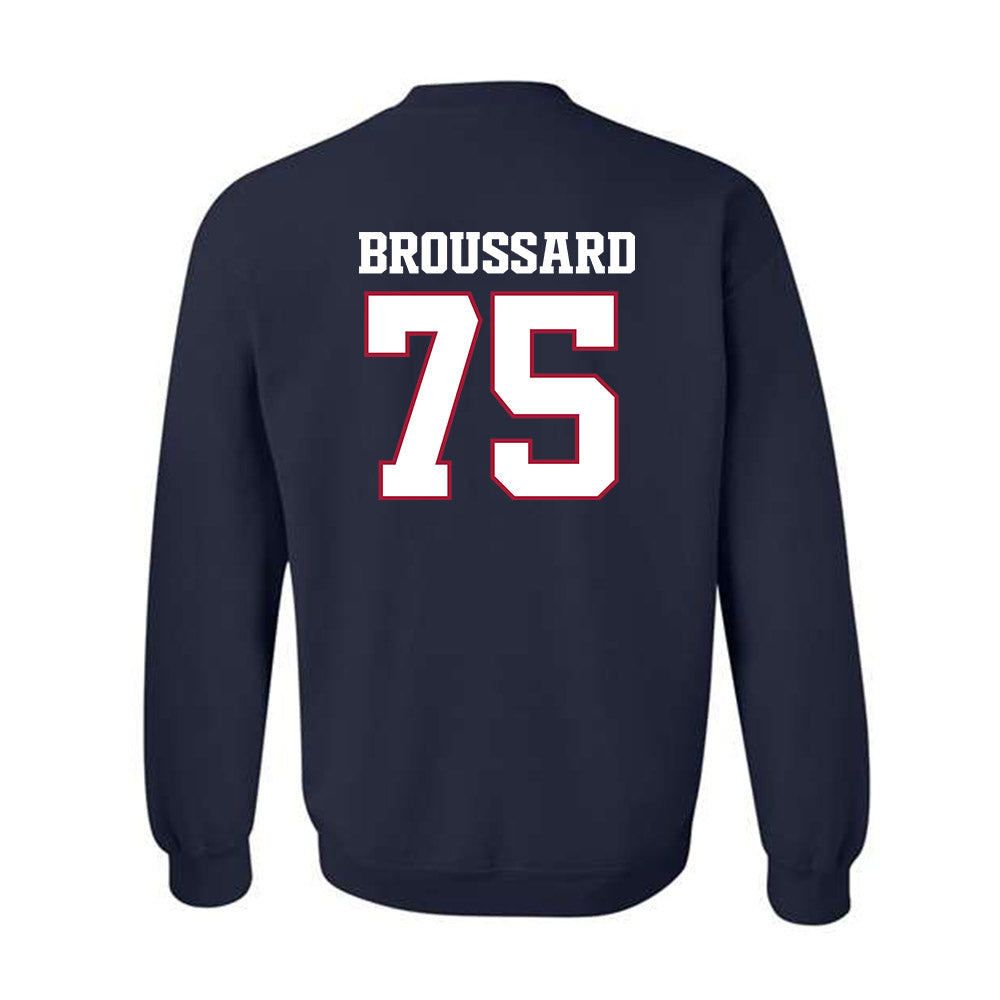 Arkansas - NCAA Football : Kavion Broussard - Classic Shersey Crewneck Sweatshirt-1