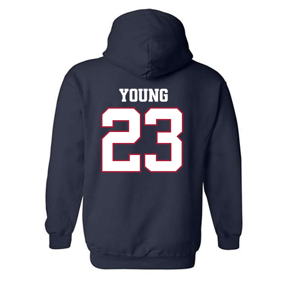 Arkansas - NCAA Football : Kevin Young - Classic Shersey Hooded Sweatshirt-1