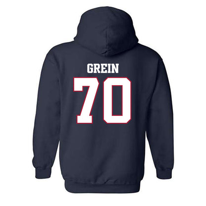 Arkansas - NCAA Football : Dan Grein - Classic Shersey Hooded Sweatshirt-1