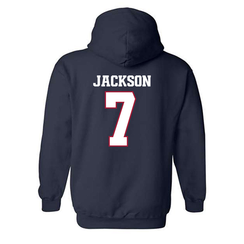 Arkansas - NCAA Football : KJ Jackson - Classic Shersey Hooded Sweatshirt-1