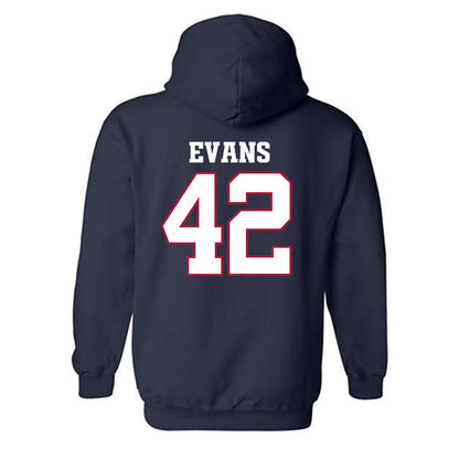 Arkansas - NCAA Football : Jeremy Evans - Classic Shersey Hooded Sweatshirt-1