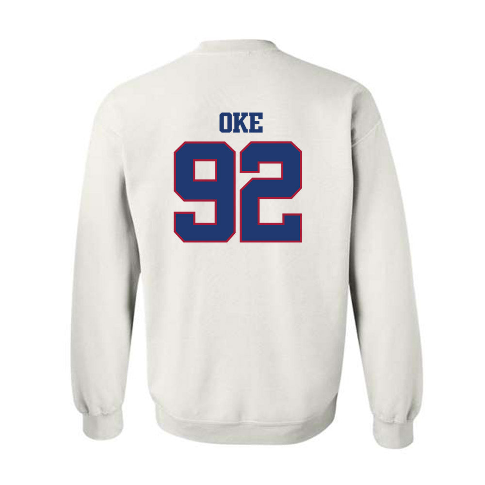Arkansas - NCAA Football : David Oke - Classic Shersey Crewneck Sweatshirt-1