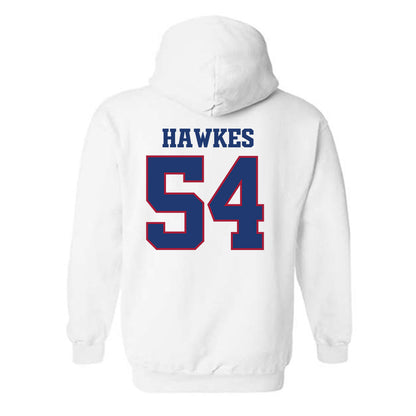 Arkansas - NCAA Football : Adam Hawkes - Classic Shersey Hooded Sweatshirt-1