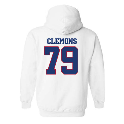 Arkansas - NCAA Football : Josiah Clemons - Classic Shersey Hooded Sweatshirt-1