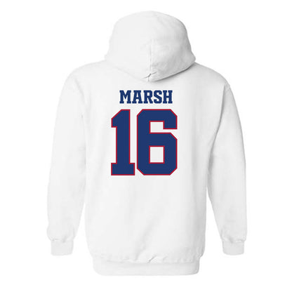 Arkansas - NCAA Football : Kourtlan Marsh - Classic Shersey Hooded Sweatshirt-1