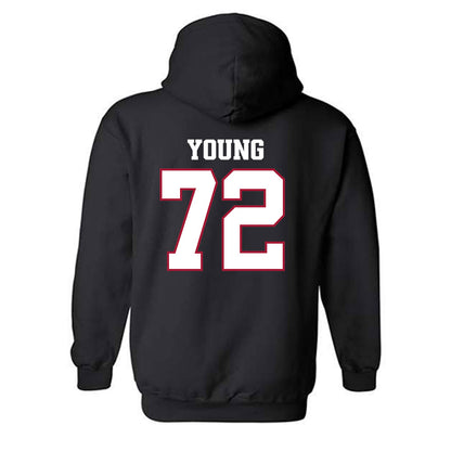 Arkansas - NCAA Football : Tucker Young - Classic Shersey Hooded Sweatshirt-1