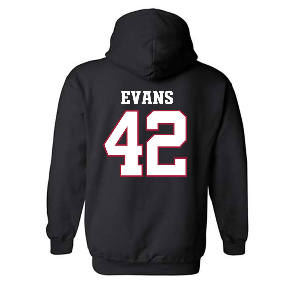 Arkansas - NCAA Football : Jeremy Evans - Classic Shersey Hooded Sweatshirt-1