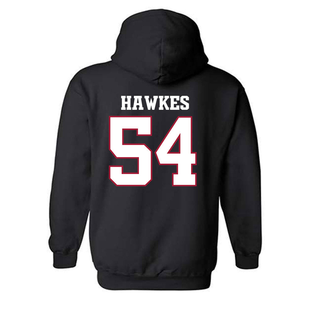 Arkansas - NCAA Football : Adam Hawkes - Classic Shersey Hooded Sweatshirt-1