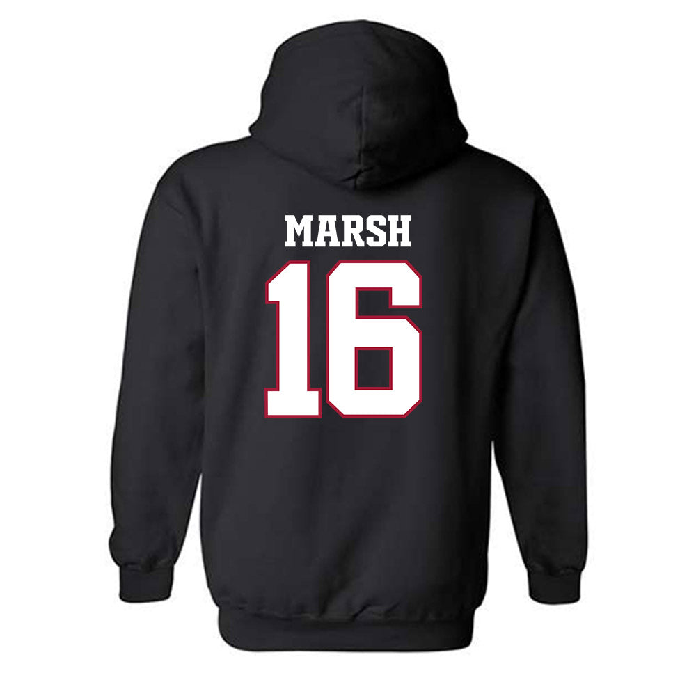 Arkansas - NCAA Football : Kourtlan Marsh - Classic Shersey Hooded Sweatshirt-1