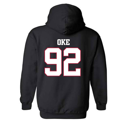 Arkansas - NCAA Football : David Oke - Classic Shersey Hooded Sweatshirt-1