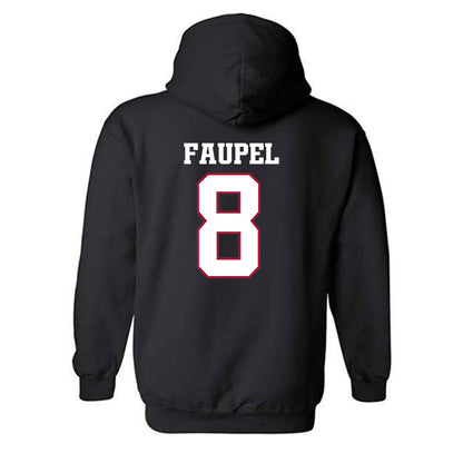 Arkansas - NCAA Football : Donovan Faupel - Classic Shersey Hooded Sweatshirt-1