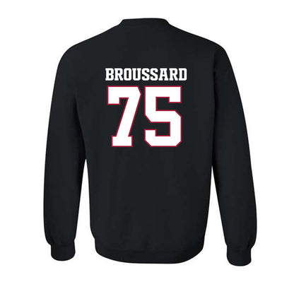 Arkansas - NCAA Football : Kavion Broussard - Classic Shersey Crewneck Sweatshirt-1