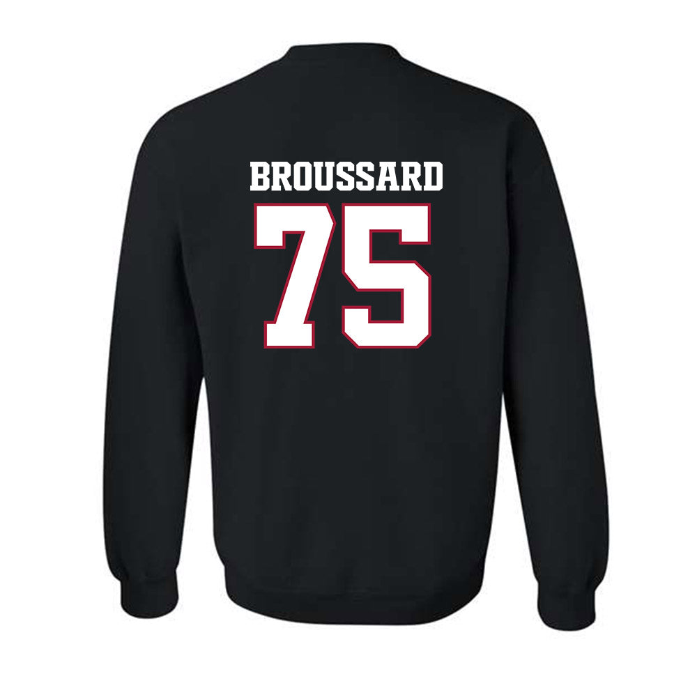 Arkansas - NCAA Football : Kavion Broussard - Classic Shersey Crewneck Sweatshirt-1