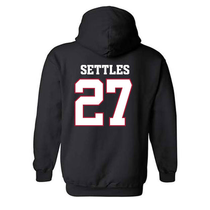 Arkansas - NCAA Football : Cameron Settles - Classic Shersey Hooded Sweatshirt-1